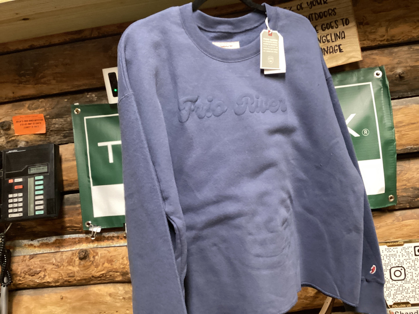 Spring Navy Puff Frio River Sweater