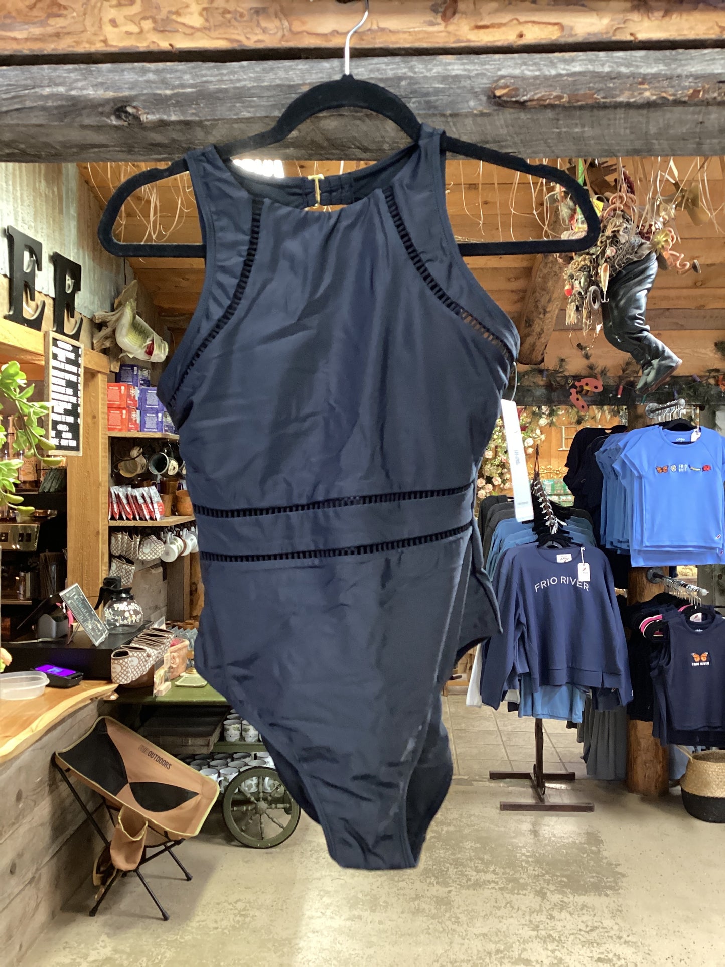 High Neck One Piece Swimsuit