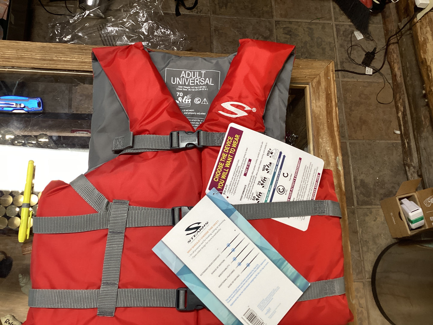Adult Universal Red Life Vests