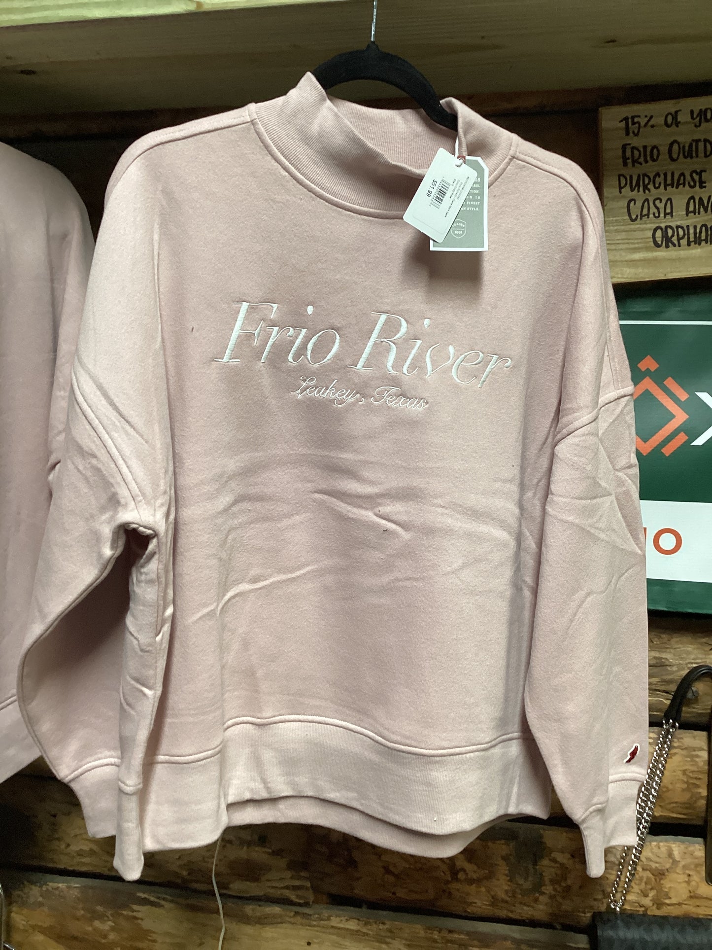 Dusty Rose Frio River Leakey Tx Sweater