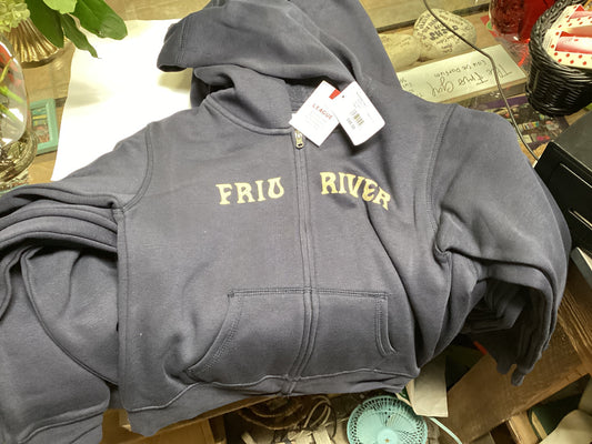 Youth Navy Frio River Zip up Sweater