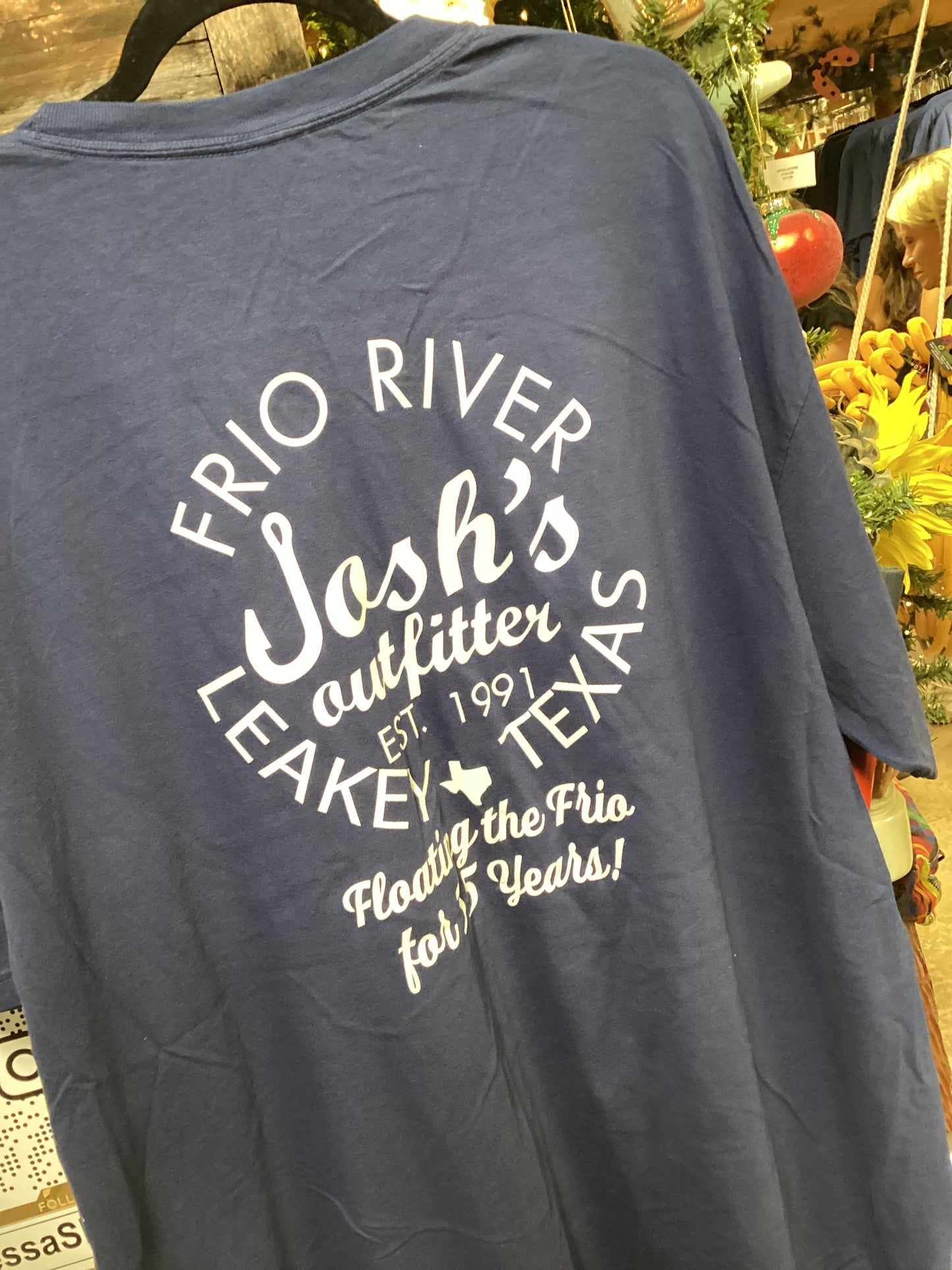True Navy Joshs Floating For 35 Years T-Shirt
