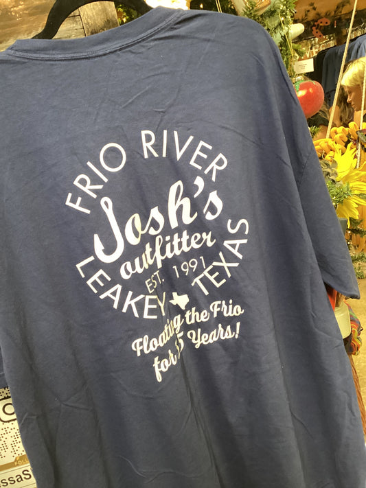 True Navy Joshs Floating For 35 Years T-Shirt