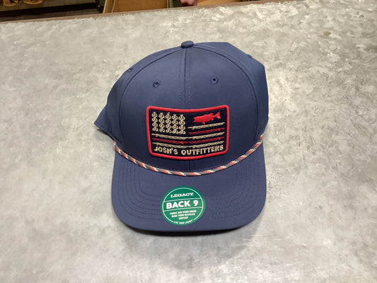 Navy /red patch hat