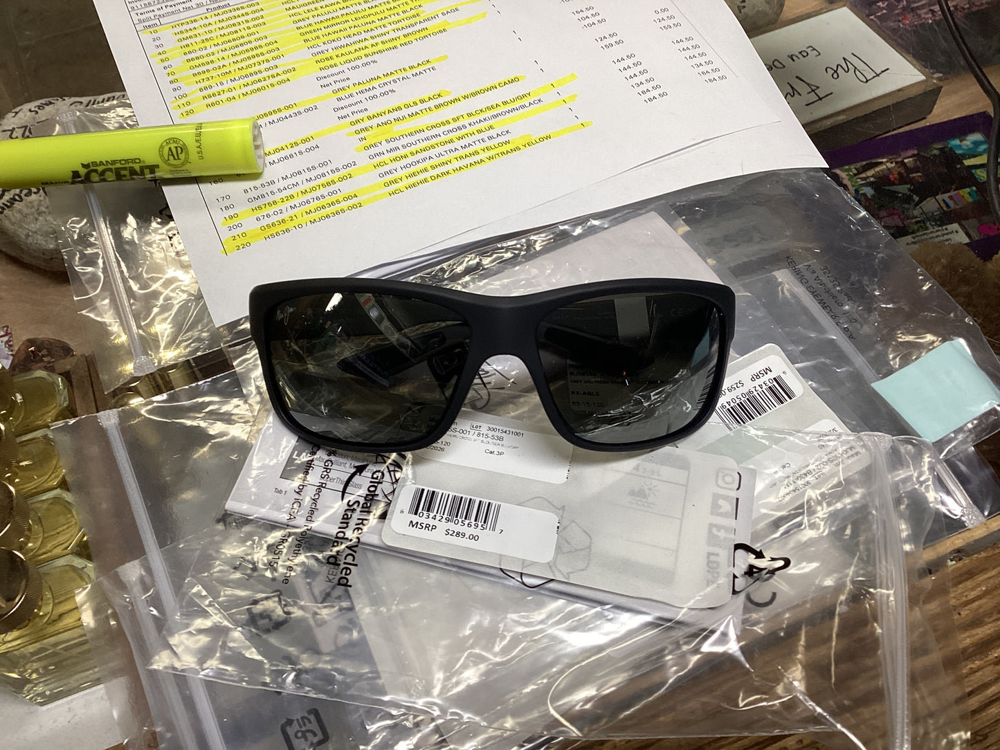 GREY SOUTHERN CROSS SFT BLCK/ SEA BLU/ GRY MAUI JIM