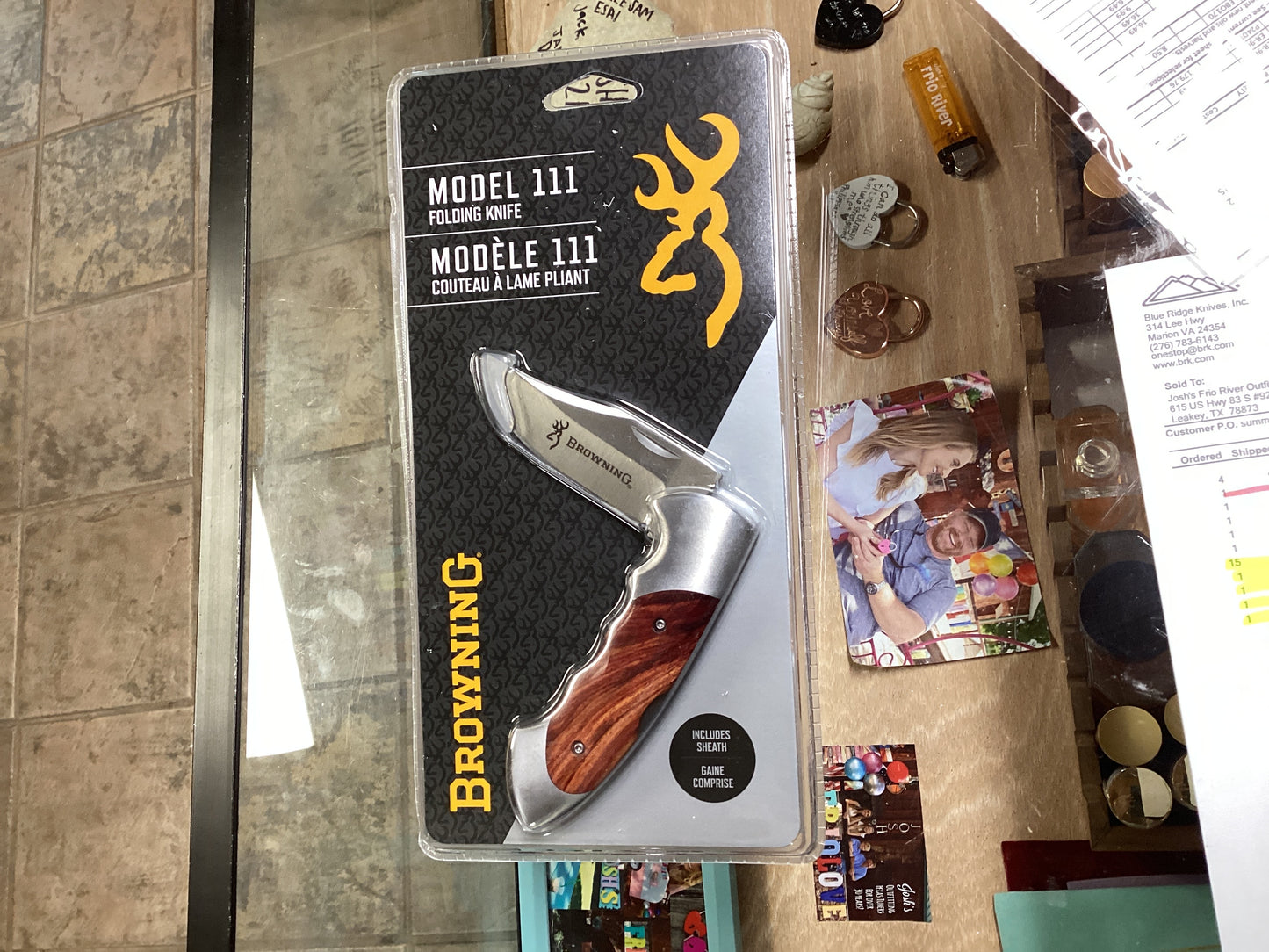 Model 111 Folding Knife Walnut