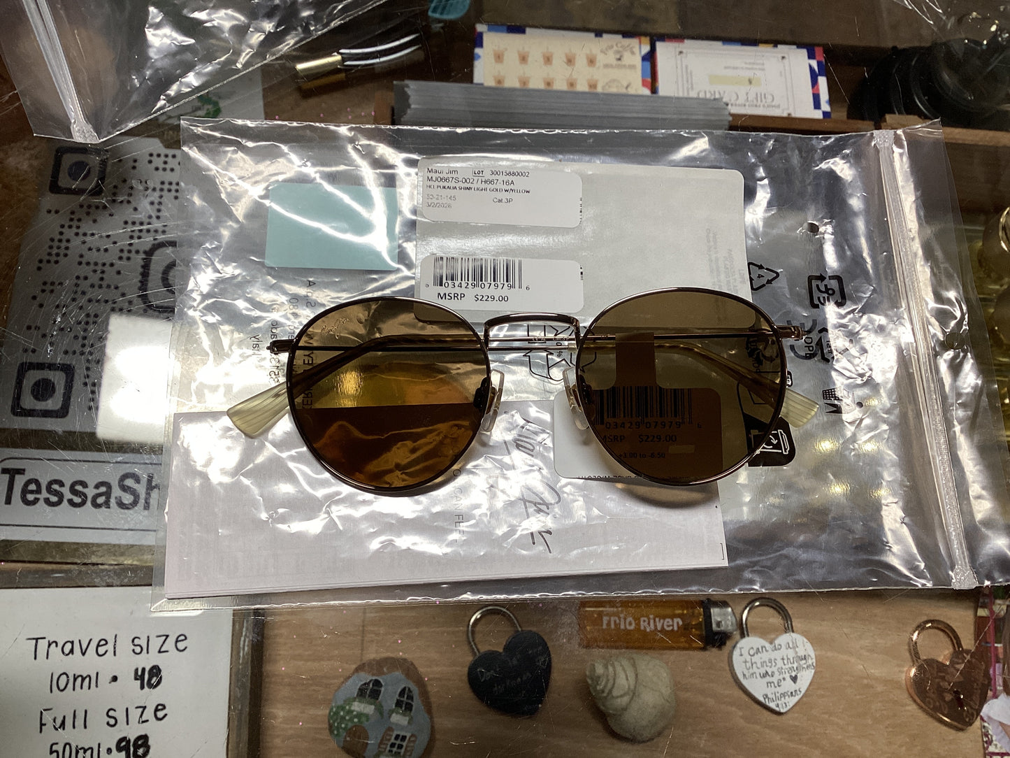HCL PUKAUA SHINY LIGHT GOLD W/ YELLOW Maui Jim