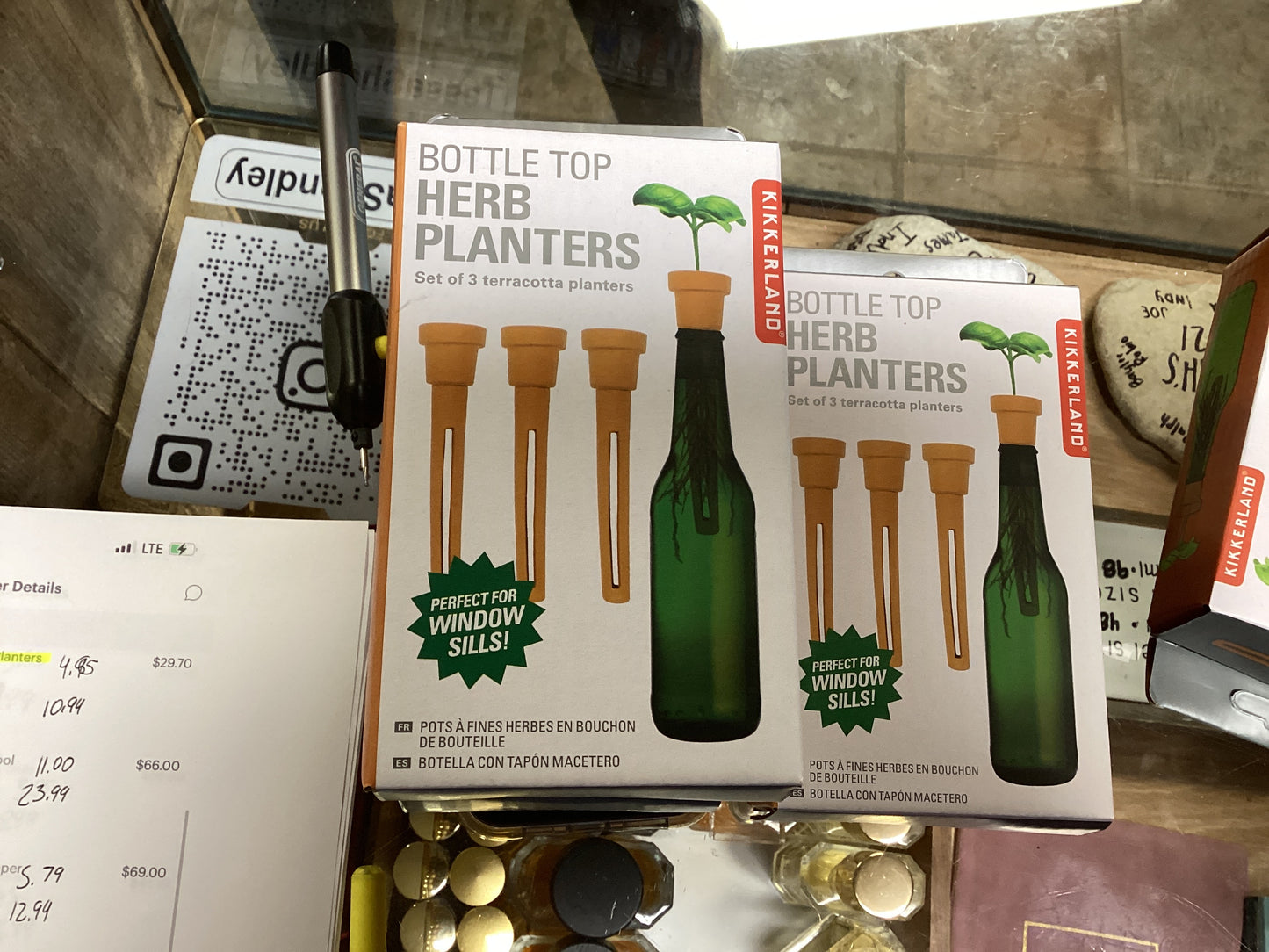 Bottle Top Herb Planters