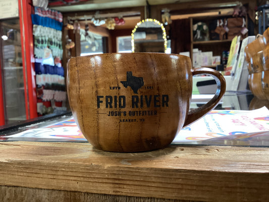 Handmade wooden coffee mugs