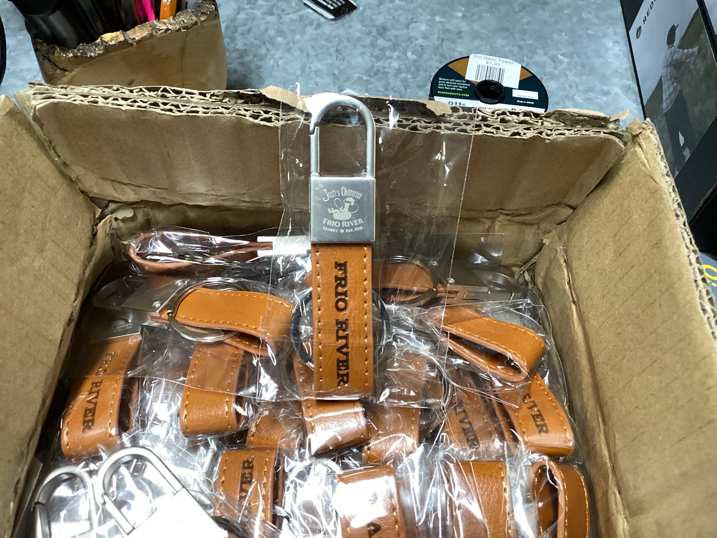 Frio River Leather Keychain