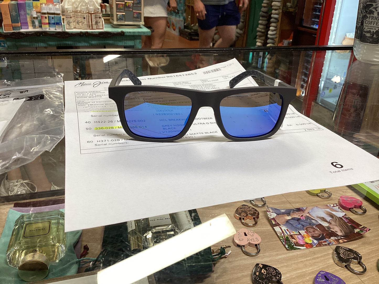 BLUE HAWAII MOAKA MATTE SOLID GREY MAUI JIM SHADES