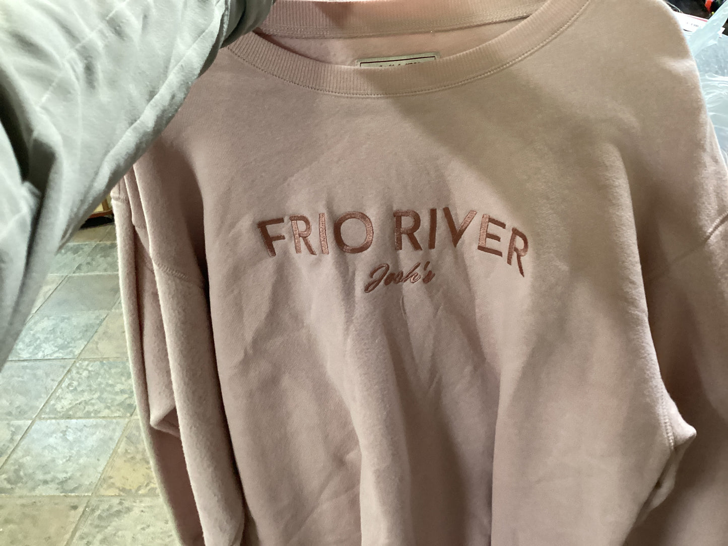 Frio River rose sweater