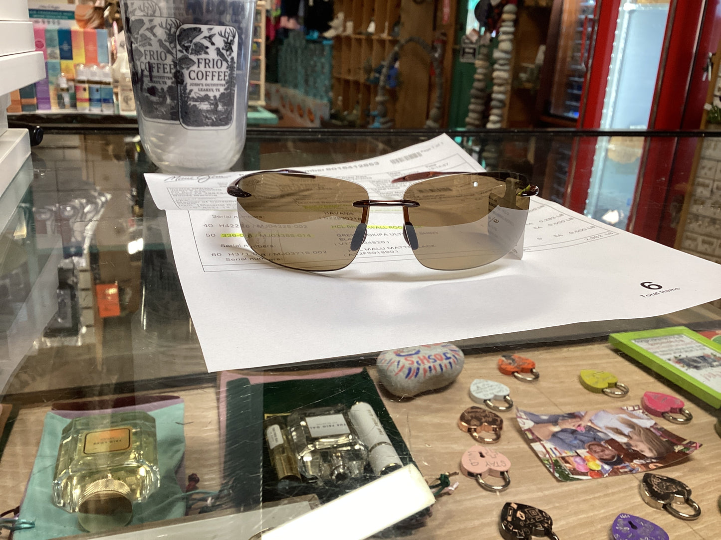 HCL BREAKWALL ROOTBEER MAUI JIM SHADES