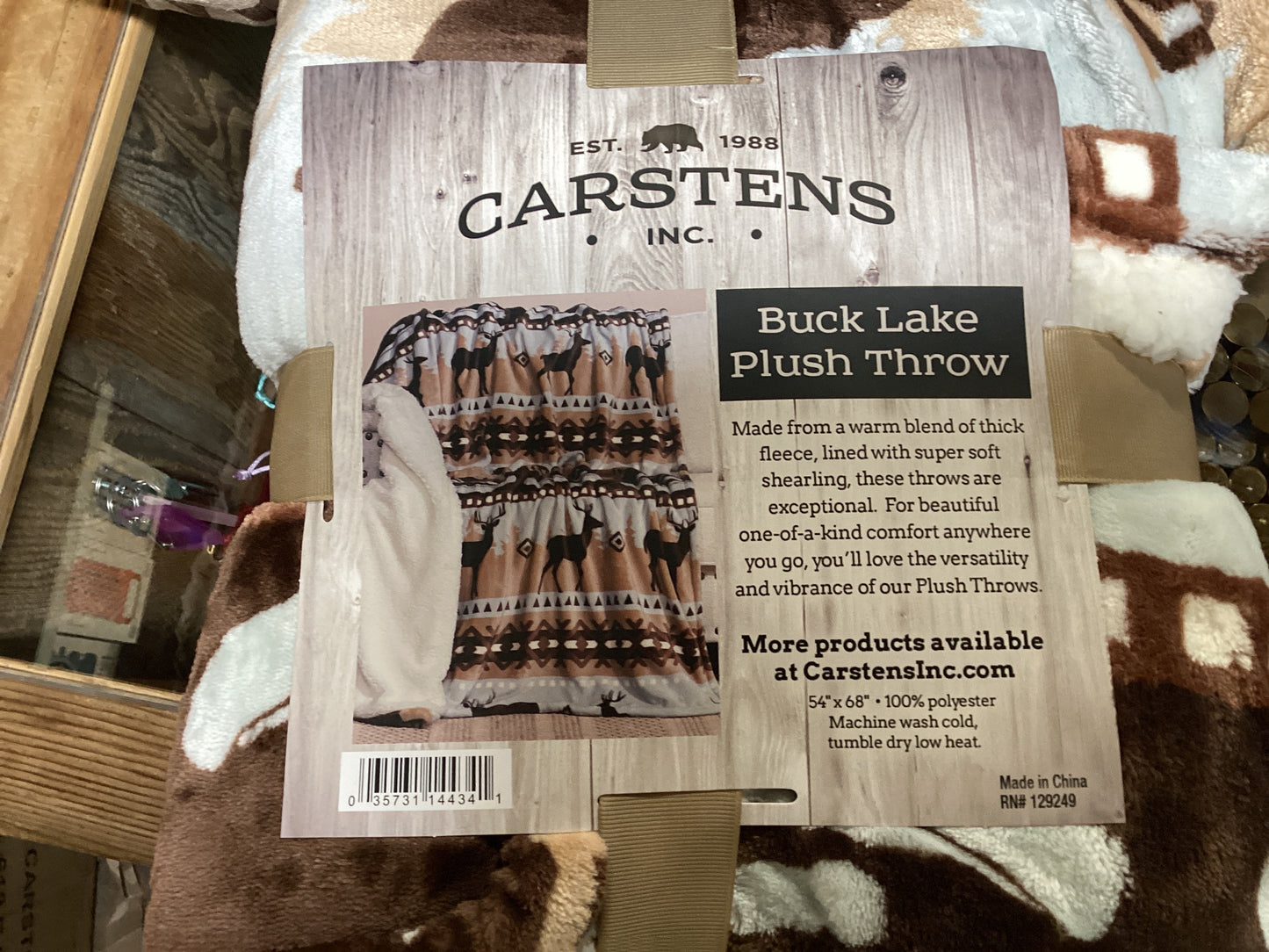Buck Lake Plush Throw