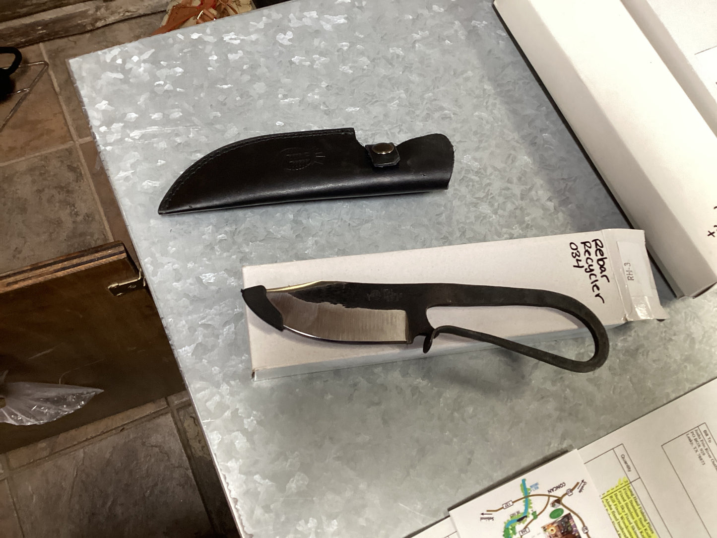 Rebar fixed steel knife