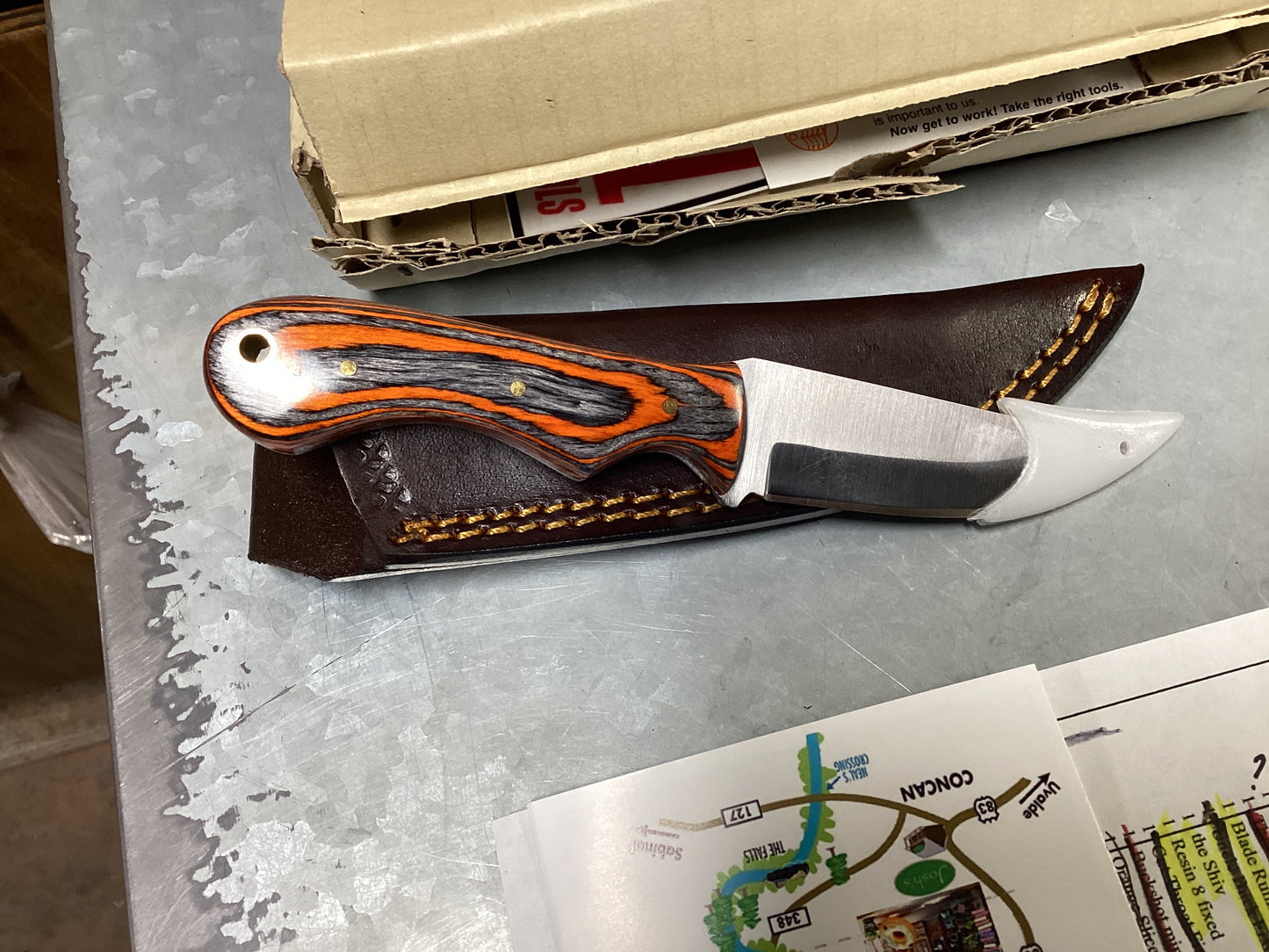 Orange slice knife