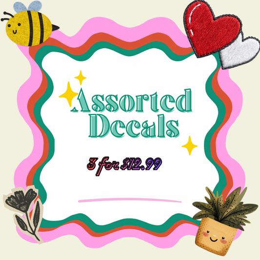 Assorted Decals 3 for 12