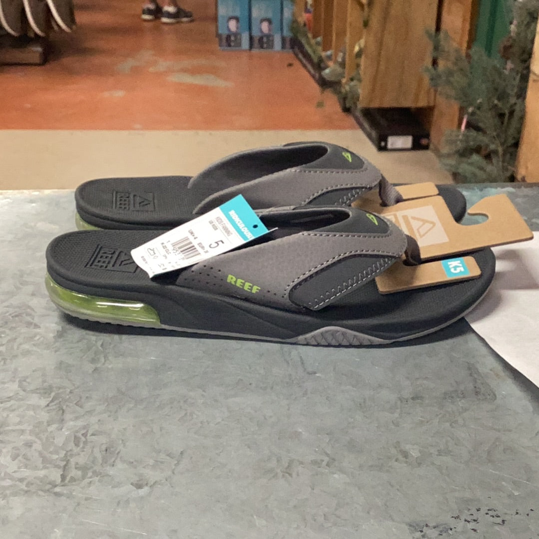 Kids Reefs Fanning Sandals Grey/Volt