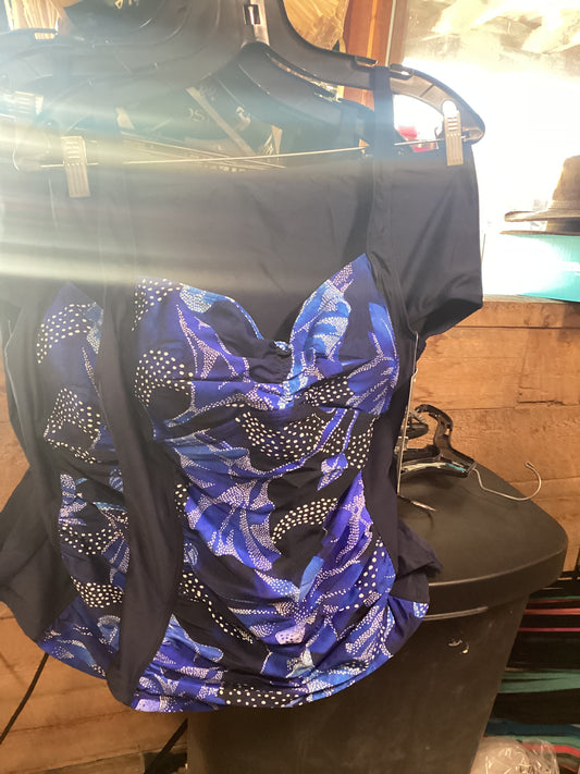 Side Shirred Tankini